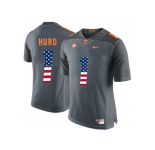 2016 US Flag Fashion 2016 Tennessee Volunteers Jalen Hurd #1 College Football Limited Jersey - Grey