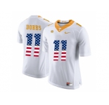 2016 US Flag Fashion 2016 Tennessee Volunteers Joshua Dobbs #11 College Football Limited Jersey - White