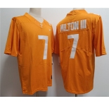 Men's Notre Tennessee Volunteers #7 Joe Milton III Orange Stitched Jersey