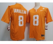 Men's Tennessee Volunteers #8 Nico Iamaleava Orange Stitched Jersey