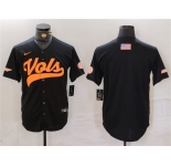 Men's Tennessee Volunteers Black Stitched Jersey