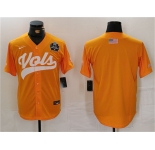 Men's Tennessee Volunteers Orange With Patch Stitched Jersey