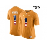 2016 US Flag Fashion 2016 Youth Tennessee Volunteers Jalen Hurd #1 College Football Limited Jersey - Orange