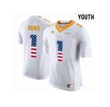 2016 US Flag Fashion 2016 Youth Tennessee Volunteers Jalen Hurd #1 College Football Limited Jersey - White
