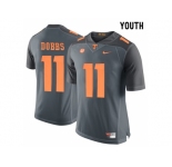 2016 Youth Tennessee Volunteers Joshua Dobbs #11 College Football Limited Jersey - Grey