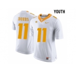 2016 Youth Tennessee Volunteers Joshua Dobbs #11 College Football Limited Jersey - White