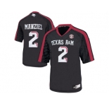 2016 Men'sTexas A&M Aggies Johnny Manziel #2 College Football Authentic Jersey - Black
