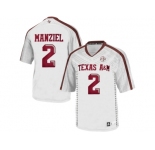 2016 Men'sTexas A&M Aggies Johnny Manziel #2 College Football Authentic Jersey - White