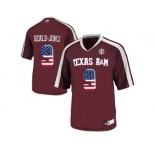 2016 US Flag Fashion 2016 Men'sTexas A&M Aggies Ricky Seals-Jones #9 College Football Authentic Jersey - Maroon