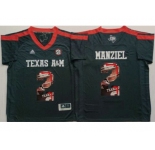 Texas A&M Aggies #2 Johnny Manziel Black Player Fashion Stitched NCAA Jersey