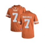 2016 Men's Texas Longhorns Shane Buechele #7 College Football Limited Jersey - Brunt Orange