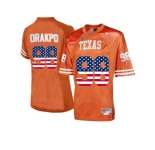 2016 US Flag Fashion-Men's Texas Longhorns Brian Orakpo #98 College Football Jersey - Burnt Orange