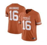 Men's Texas Longhorns #16 Arch Manning Orange Stitched Jersey