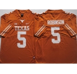 Men's Texas Longhorns #5 Bijan Robinson Yellow 2022 Vapor Untouchable Stitched Nike Jersey
