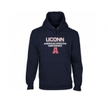 UConn Huskies Modern Slant Pullover Hoodie Navy Blue