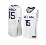 Uconn Huskies Kemba Walker #15 College Basketball Jersey - White