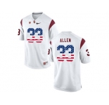 2016 US Flag Fashion USC Trojans Marcus Allen #33 College Football Jersey - White
