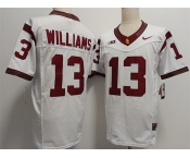 Men's USC Trojans #13 Caleb Williams 2024 F.U.S.E. White Stitched Jersey