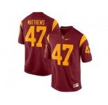 USC Trojans Clay Matthews #47 College Football Jersey - Red