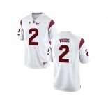 USC Trojans Robert Woods #2 Patch College Football Jersey - White