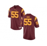 USC Trojans Seau #55 College Football Jersey - Red