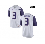 2016 Washington Huskies Jake Browning #3 College Football Limited Jersey - White