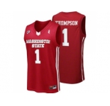 Washington State Cougars Klay Thompson #1 College Basketball Jersey - Red