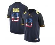 2016 US Flag Fashion West Virginia Mountaineers Andrew Buie #13 College Football Limited Jersey - Blue