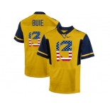 2016 US Flag Fashion West Virginia Mountaineers Andrew Buie #13 College Football Limited Jersey - Gold