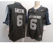 Men's West Virginia Mountaineers #6 Garrett Greene Black FUSE College Stitched Jersey