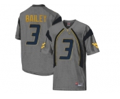 West Virginia Mountaineers Stedman Bailey #3 College Football Mesh Jersey - Grey