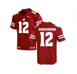 2016 Men's UA Wisconsin Badgers Alex Hornibrook #12 College Football Jersey - Red