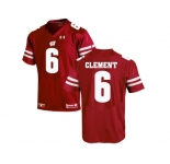 2016 Men's UA Wisconsin Badgers Corey Clement #6 College Football Jersey - Red