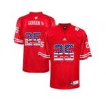 2016 US Flag Fashion-Men's Wisconsin Badgers Melvin Gordon III #25 College Football Jersey - Red