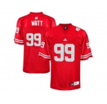 Men's Wisconsin Badgers J.J Watt #99 College Football Jersey - Red