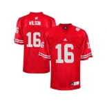 Men's Wisconsin Badgers Russell Wilson #16 College Football Jersey - Red