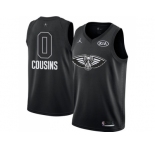 Youth Nike New Orleans Pelicans #0 DeMarcus Cousins Black NBA Jordan Swingman 2018 All-Star Game Jersey