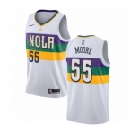 Youth Nike New Orleans Pelicans #55 E'Twaun Moore Swingman White NBA Jersey - City Edition