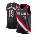 Youth Nike Portland Trail Blazers #19 Georgios Papagiannis Swingman Black NBA Jersey - Icon Edition