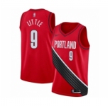 Youth Portland Trail Blazers #9 Nassir Little Swingman Red Finished Basketball Jersey - Statement Edition