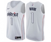 Youth Nike Washington Wizards #1 Austin Rivers Swingman White NBA Jersey - City Edition
