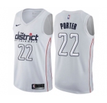 Youth Nike Washington Wizards #22 Otto Porter Swingman White NBA Jersey - City Edition
