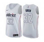 Youth Nike Washington Wizards #32 Jeff Green Swingman White NBA Jersey - City Edition