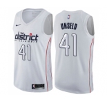 Youth Nike Washington Wizards #41 Wes Unseld Swingman White NBA Jersey - City Edition