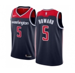 Youth Nike Washington Wizards #5 Juwan Howard Swingman Navy Blue NBA Jersey Statement Edition