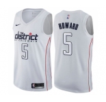 Youth Nike Washington Wizards #5 Juwan Howard Swingman White NBA Jersey - City Edition