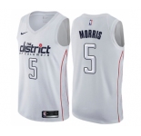 Youth Nike Washington Wizards #5 Markieff Morris Swingman White NBA Jersey - City Edition