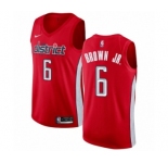 Youth Nike Washington Wizards #6 Troy Brown Jr. Red Swingman Jersey - Earned Edition