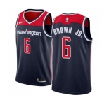 Youth Nike Washington Wizards #6 Troy Brown Jr. Swingman Navy Blue NBA Jersey Statement Edition