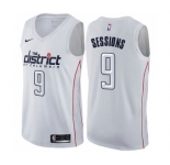 Youth Nike Washington Wizards #9 Ramon Sessions Swingman White NBA Jersey - City Edition